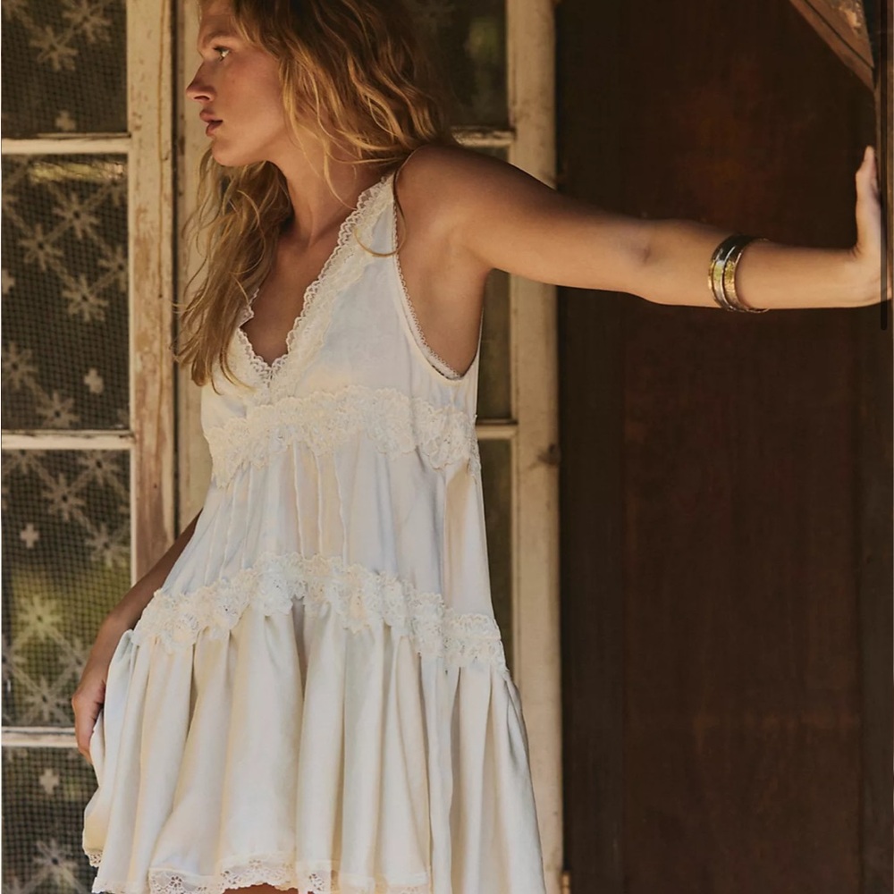 Free People In This Groove Mini Slip dress